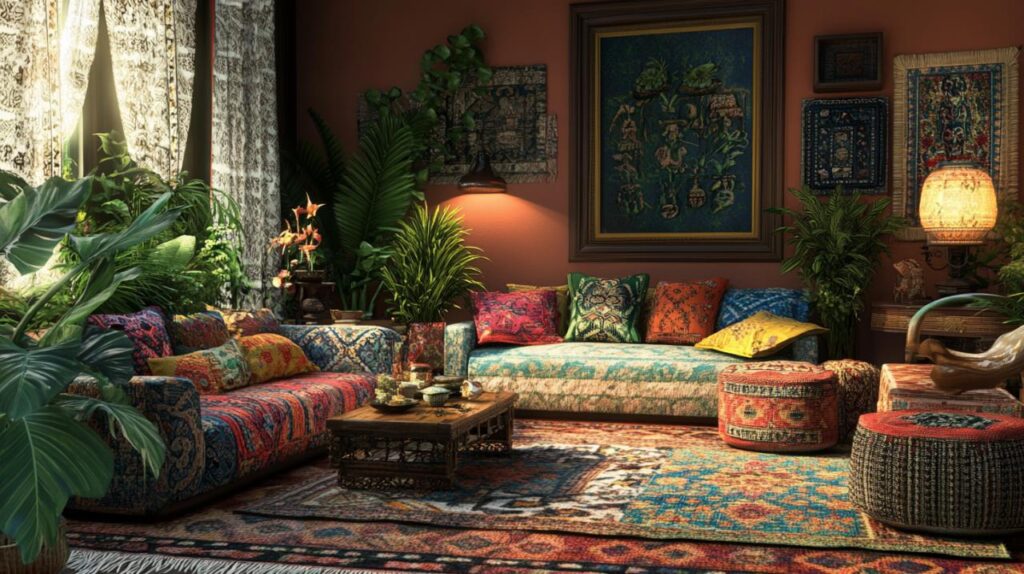 Decoración exótica para el salón: crear un oasis de relajación en casa con murales tropicales y papel pintado naturalista