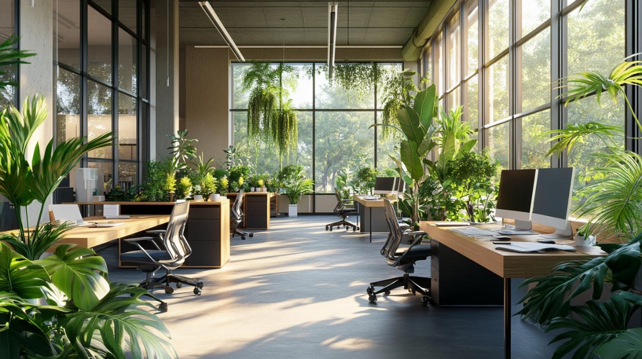 ¿Cuáles son los beneficios de tener plantas en la oficina en la eficiencia térmica del espacio laboral?